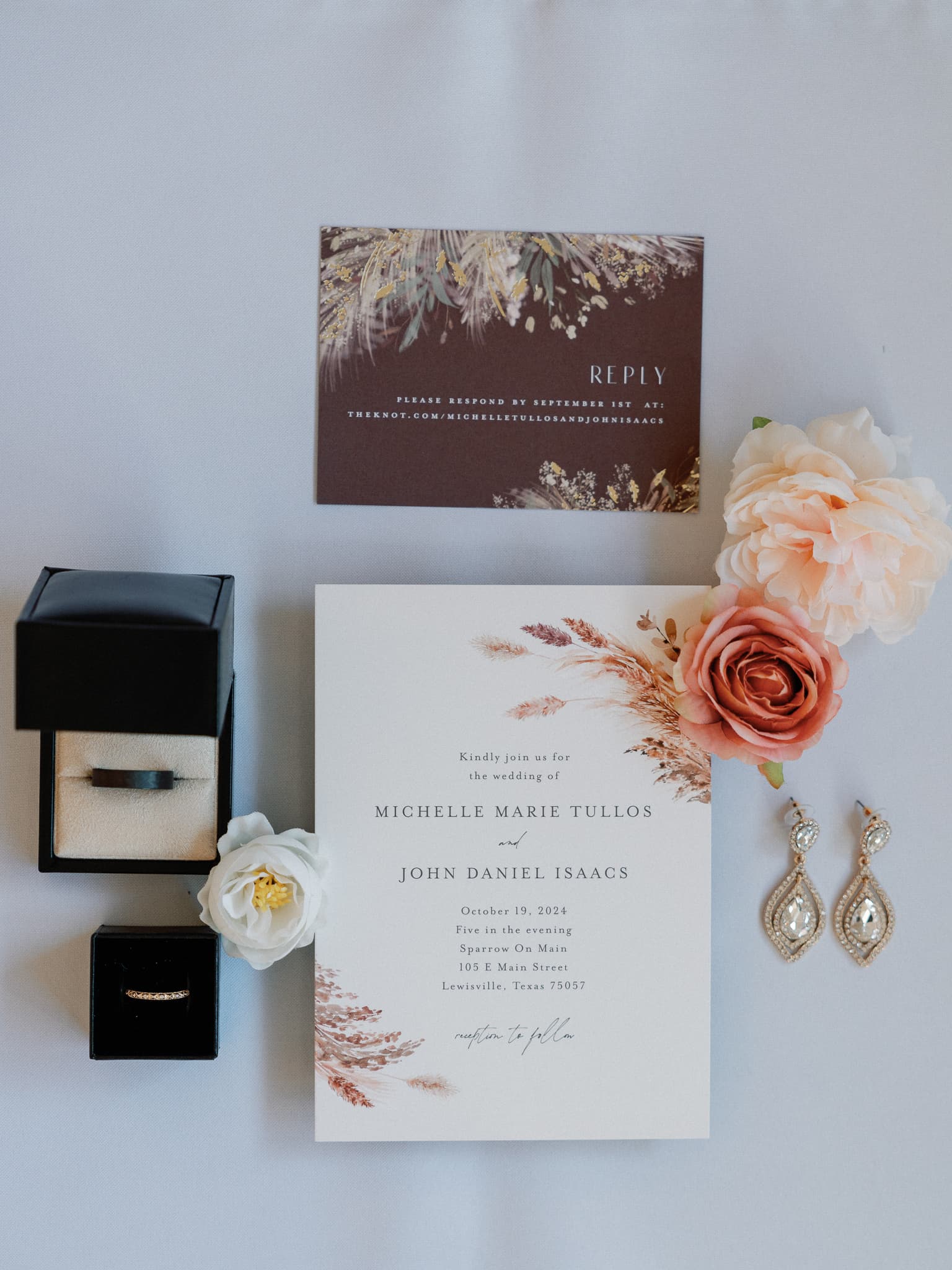 Wedding ring and hand detail