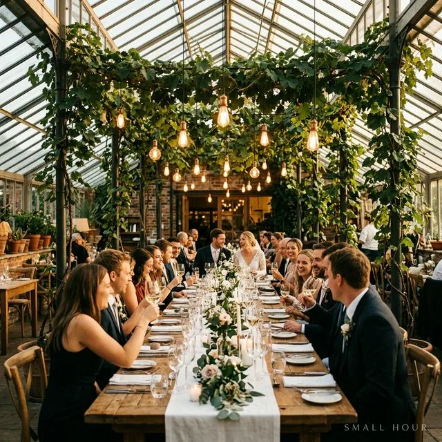 Sixty Vines Dallas greenhouse wedding — intimate celebration photography